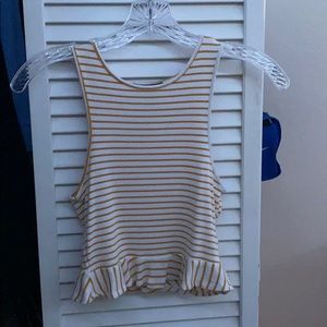 Forever 21 yellow crop top